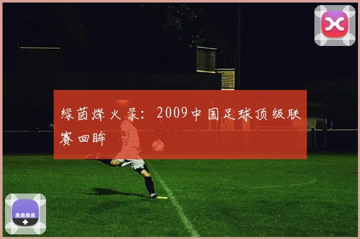 绿茵烽火录：2009中国足球顶级联赛回眸